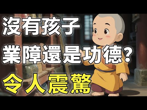 沒有孩子是業障還是功德?佛陀用一個動作，揭示了“生育"的真相【業障|因果|子女】