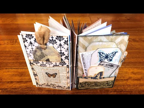 Greeting Cards Junk Journal Tutorial - Kettle Stitch Binding