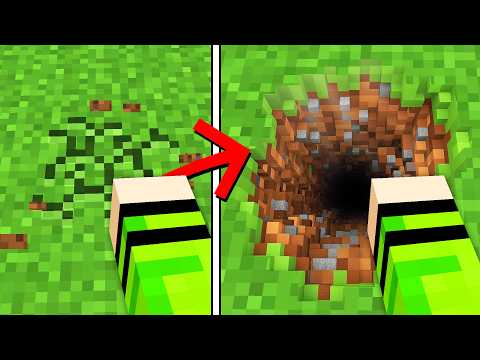 I DUG ALL THE WAY TO THE OTHER SIDE OF THE WORLD in MINECRAFT!