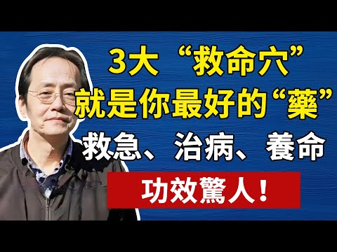 3大“救命穴”，就是你最好的“藥”！救急、治病、養命，功效驚人！倪師養生，中醫食療#倪海厦 #養生 #中醫 #黃帝內經 #中醫智慧