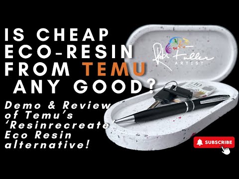 Is Cheap Eco Resin from TEMU Any Good? Terrazzo Tray Demo!