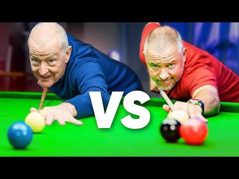 Steve Davis vs Stephen Hendry in a Snooker Skills Showdown!