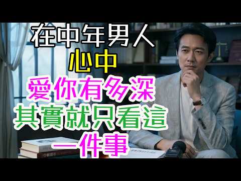 姐妹們別被騙了!中年男人的深情不在床上,也不在錢包,而在這件小事裏。#三重愛 #情感成長 #兩性關係 #戀愛技巧 #幸福婚姻