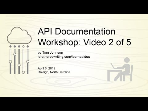 API Documentation Workshop (Raleigh): Video 2 of 5