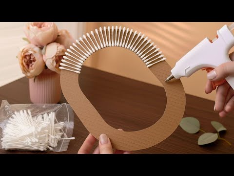 Incredible!!!😍 Home decorations Made from Cotton Swabs and Cardboard! The Best from Waste