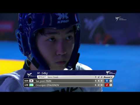 322 Semifinal Men  54kg KOR PARK T J  UZB OTAJONOV O