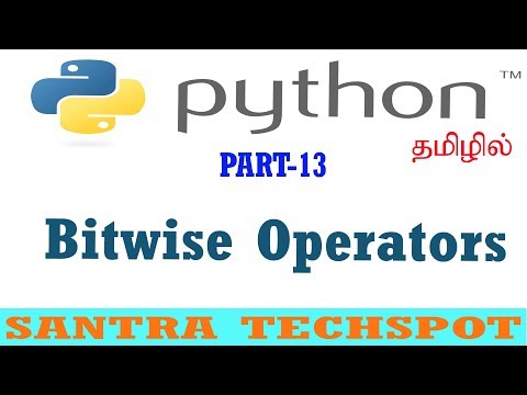13 | Bitwise Operators in Python # Python Tutorials in tamil