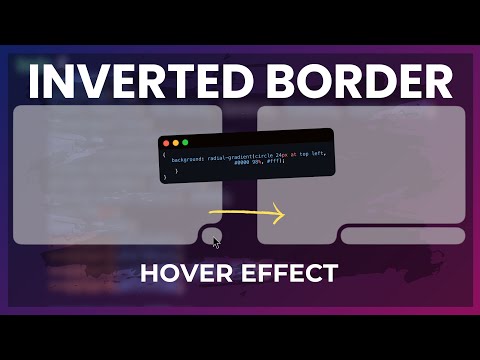 Create Inverted Borders with Smooth Hover Animation using CSS