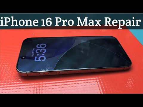 iphone 16 Pro Max Front Glass Change. ASMR Video. 16 pro max only screen glass replacement. 