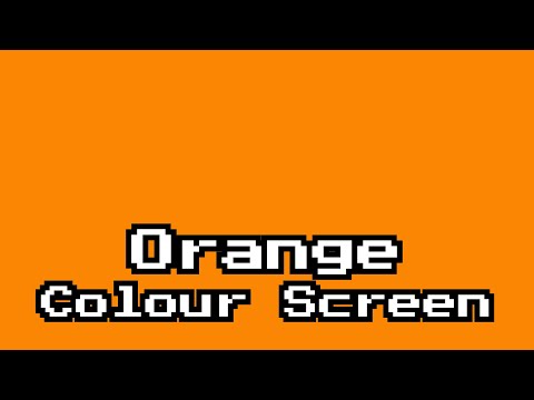 Orange Colour Screen — (Hex #FA8603) (3h) | Relaxation & Mood Therapy