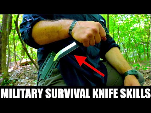 Military Survival Knife Field Skills! Tips and Tricks!