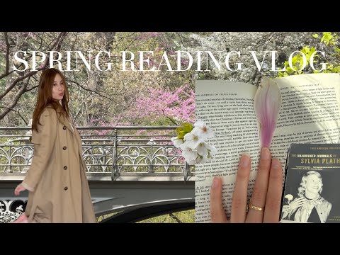 Read with me in Central Park under the cherry blossoms