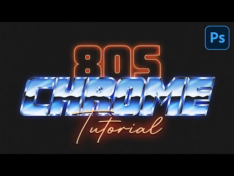 How to create 80s Chrome Retro Style Text Effect in Photoshop