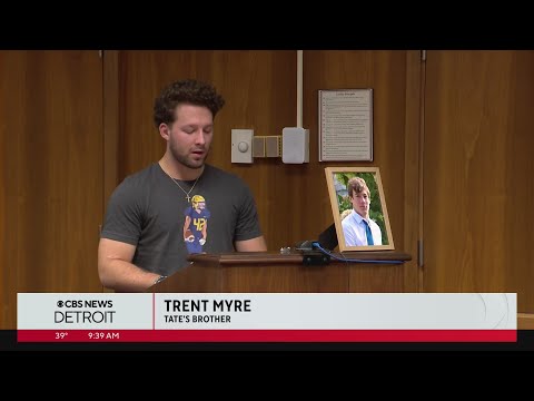 Family of Oxford High School shooting victim Tate Myre delivers impact statements