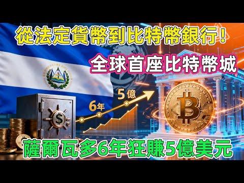 從法定貨幣到比特幣銀行！薩爾瓦多6年狂賺5億美元，背後風險嚇壞IMF