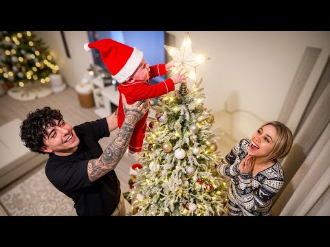 Baby Royce helps Mom & Dad put up the Christmas Tree!! (Royce’s first Christmas)