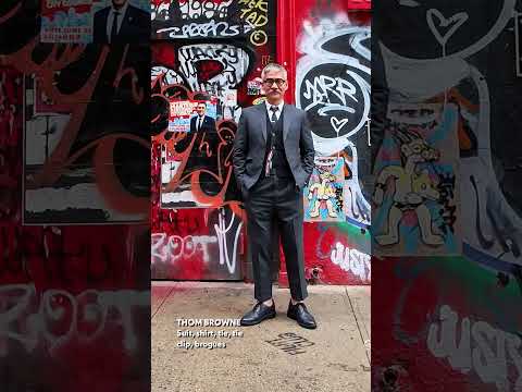 Grey days are the perfect complement to Thom Browne grey. @ThomBrowne #fitcheck #mensclothing