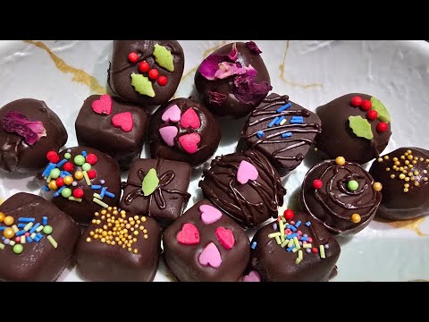 Home made chocolate truffles 