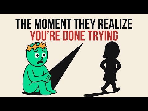 THE MOMENT THEY REALIZE YOU’RE DONE TRYING: When Your Silence Breaks Them | Stoicism