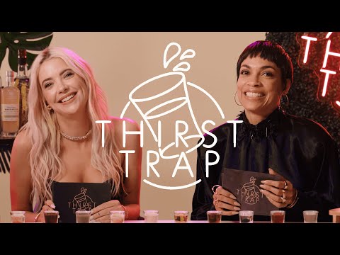 Ashley Benson & Rosario Dawson Day Drink While Answering Juicy Questions | Thirst Trap | ELLE