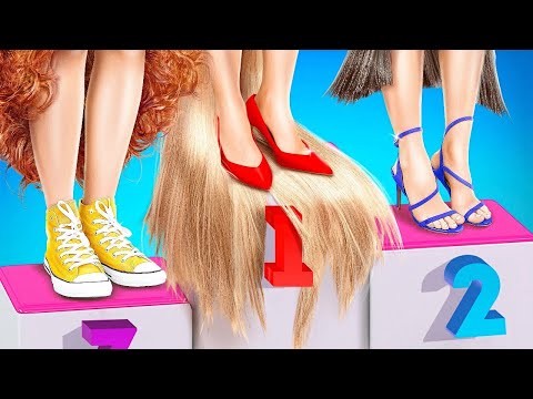 KORT HAAR VERSUS LANG HAAR VERSUS GIGA LANG HAAR || Meidenproblemen! Coole haartips van 123 GO!