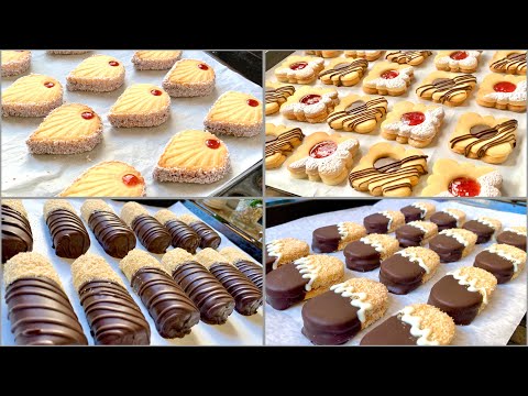 With One dough, 4 of Delecious cookies, melt in your mouth! Quick, easy and with few ingredients!