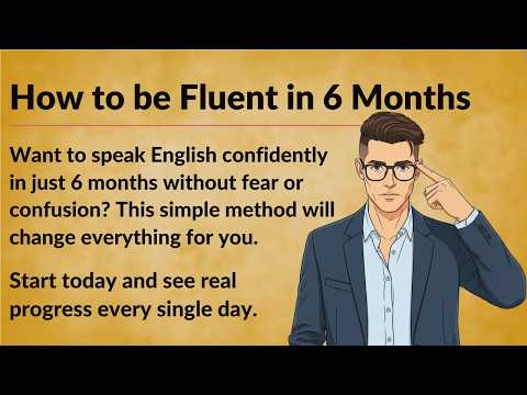 How to be Fluent in 6 Months || Graded Reader || Learn English Through Stories || English Fluency