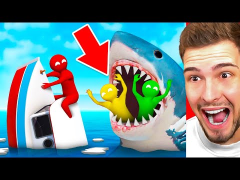 LASS DICH NICHT VOM HAI FRESSEN! (Gang Beasts)