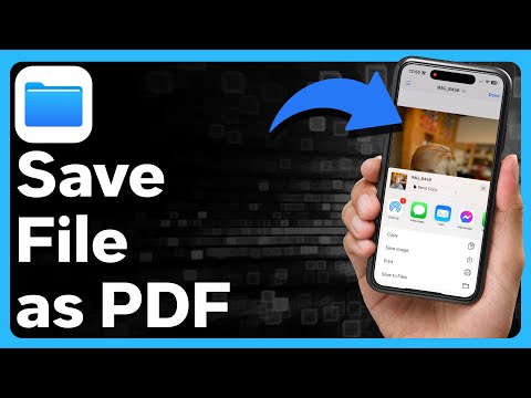 How To Save File As PDF On iPhone