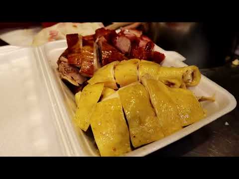 Roasted Pork Roasted Ducks Salted Chickens YUMMY  燒鴨燒肉白切雞 太好味好食啊 所以天天排長龍 燒味 香港美食 旺記燒臘專家西貢