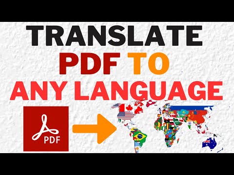 How To Translate PDF Files To Different Languages - Guide