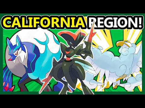 I created a Pokemon region based on CALIFORNA!