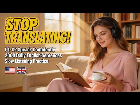 Stop Translating! C1 C2 Speak Confidently with 2000 Daily English Sentences Slow Listening Practice