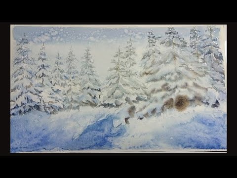 Water coloring Painting Tutorial/Water Coloring Painting Tutorial Beginners/Watercolor Tutorial!!