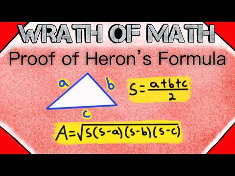 Proof: Heron's Formula for the Area of a Triangle | Proofs, Geometry, Algebra