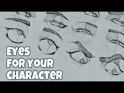 How I draw eyes for characters ?👀 (super easy ) ( for beginners)