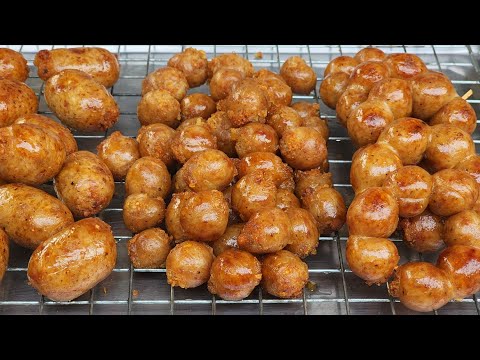 ไส้กรอกอีสานทอด พร้อมเทคนิคการทอดไส้กรอกให้ไม่แตก สูตรทำขายตลาดนัด ขายดิบขายดี ย่างก็ได้ทอดก็แซ่บ