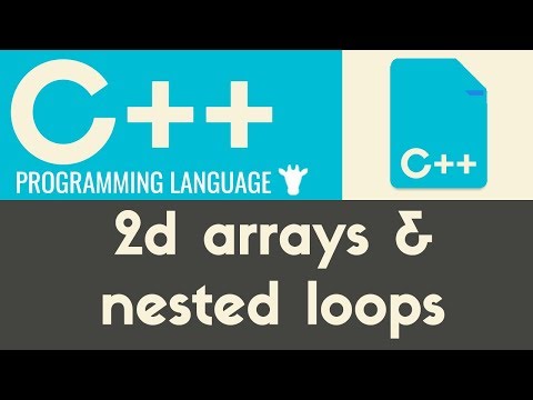 2d Arrays & Nested Loops | C++ | Tutorial 24