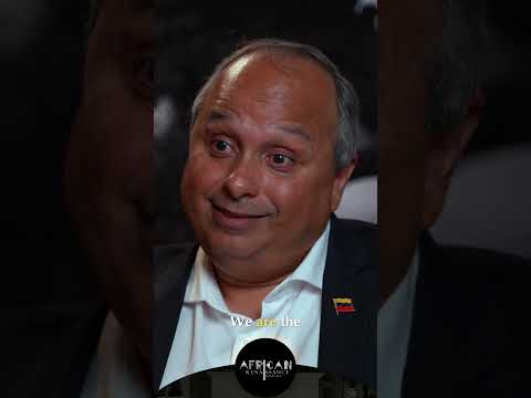 In conversation with Venezuelan Ambassador Carlos Feo.