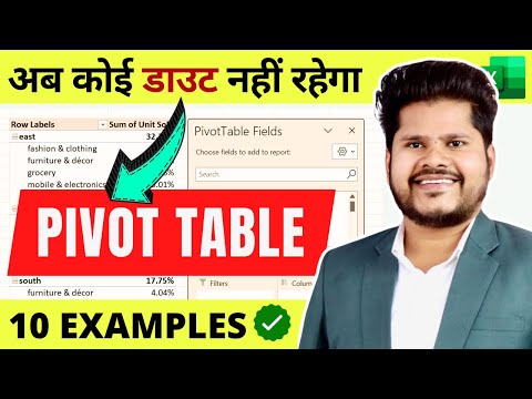 Excel Pivot Table EXPLAINED with 10 Different Examples | Pivot Table in excel | Pivot Table Tutorial