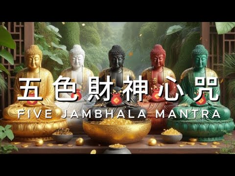 五色財神心咒 循环播放 一小時 聚集五色財神能量与加持, 让您快速實現財富自由, 財運滾滾來💰Five Jambhala Mantra Wealth Mantra Relaxing Music