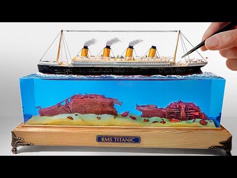TITANIC WRECK (BEFORE AND AFTER) DIORAMA/ How to make/ DIY