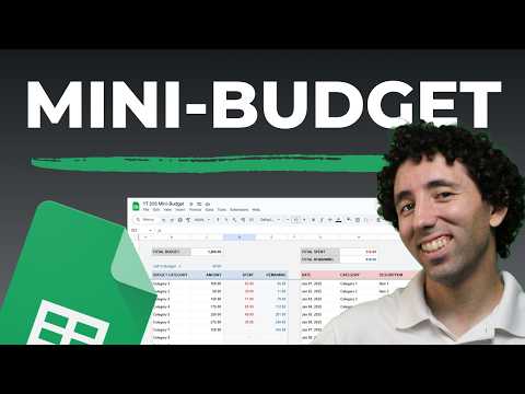 How to Make a Mini-Budget in Google Sheets