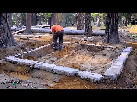 Man Builds Survival STONE SHELTER in the Forest | Start to Finish by @thinkwilderness 