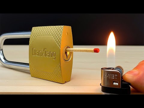 Not everyone knows this simple way to unlock a lock- How To Open A Lock With Matches