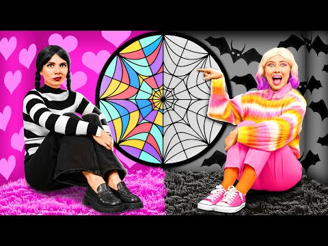 Секретные Домики под Кроватью с Уэнсдей Аддамс | Смешные Моменты от BaRaDa Challenge