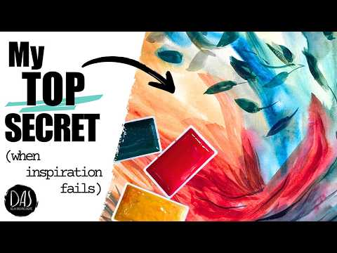 Painter’s Block? No Inspiration? Paint this easy, loose, expressive abstract watercolor!