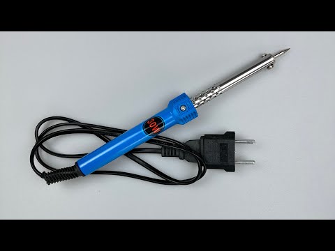 Паяльник при работе с ротангом.