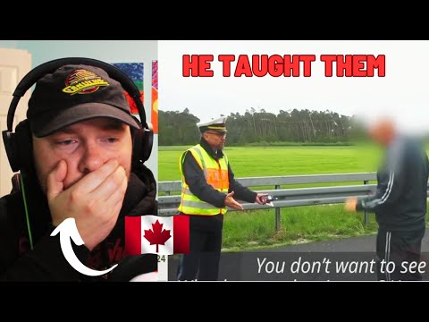 "Shame on you!" German Police teach men a lesson after fatal truck accident (Canadian Reaction)