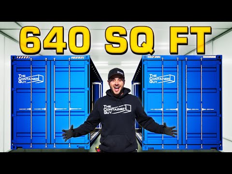 Step By Step: Joining Two 40FT Shipping Containers Together!